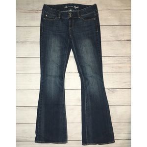 American Eagle darkwash flared jeans